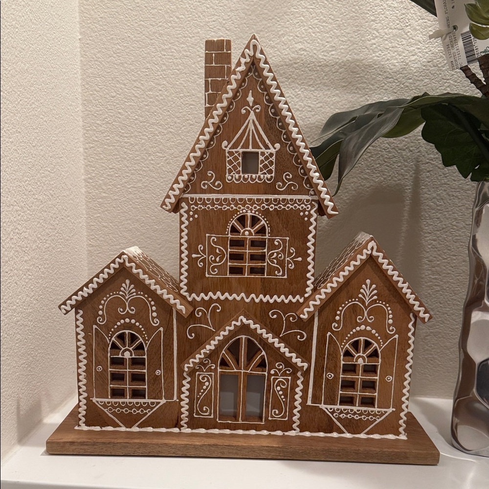 Martha Stewart wooden Christmas village display table top